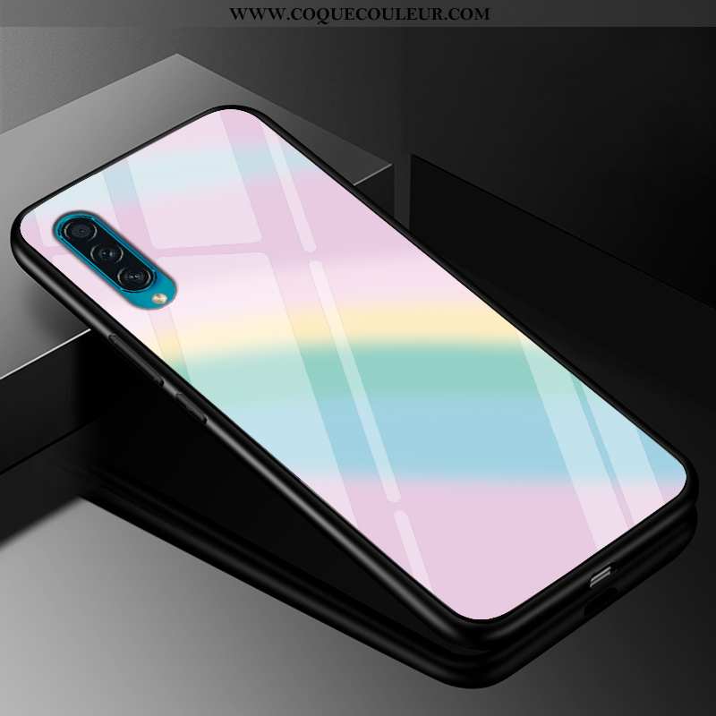 Coque Samsung Galaxy A50s Tendance Personnalisé Verre, Housse Samsung Galaxy A50s Protection Dégradé