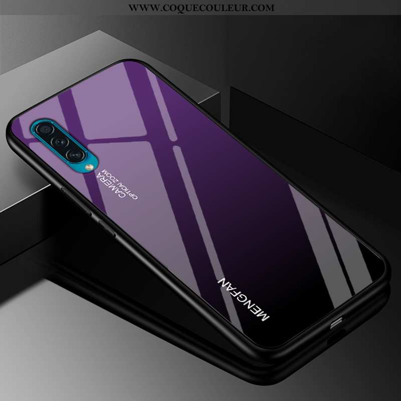 Coque Samsung Galaxy A50s Tendance Personnalisé Verre, Housse Samsung Galaxy A50s Protection Dégradé