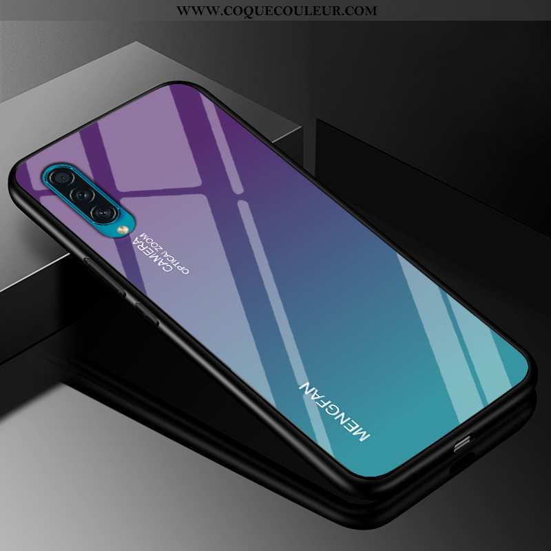 Coque Samsung Galaxy A50s Tendance Personnalisé Verre, Housse Samsung Galaxy A50s Protection Dégradé