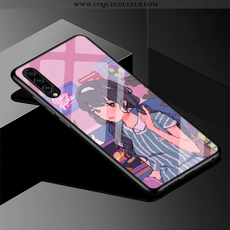 Coque Samsung Galaxy A50s Verre Protection Tout Compris, Housse Samsung Galaxy A50s Charmant Violet