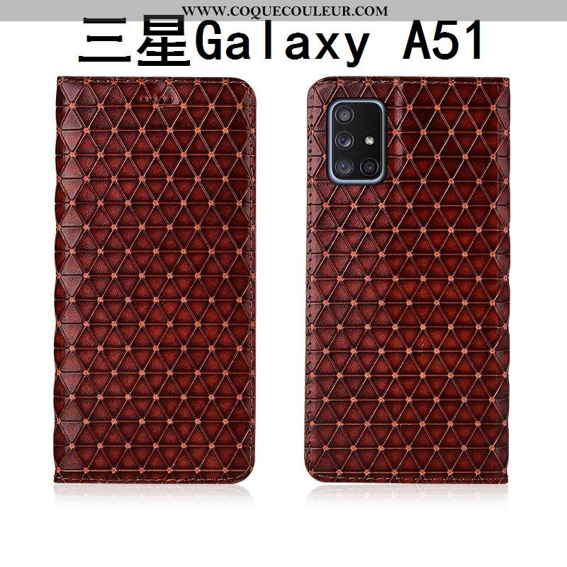 Coque Samsung Galaxy A51 Silicone Nouveau Délavé En Daim, Housse Samsung Galaxy A51 Protection Cuir 