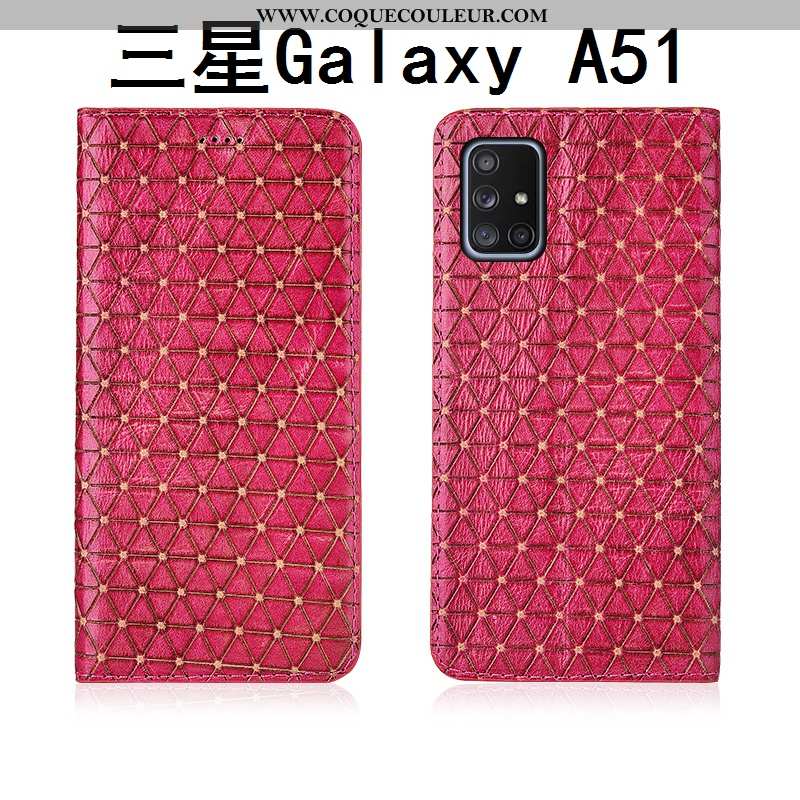 Coque Samsung Galaxy A51 Silicone Nouveau Délavé En Daim, Housse Samsung Galaxy A51 Protection Cuir 