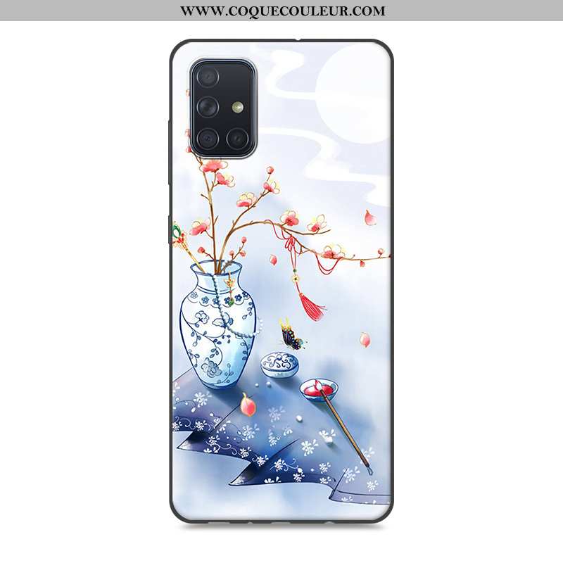 Coque Samsung Galaxy A51 Protection Étui Téléphone Portable, Housse Samsung Galaxy A51 Vintage Étoil