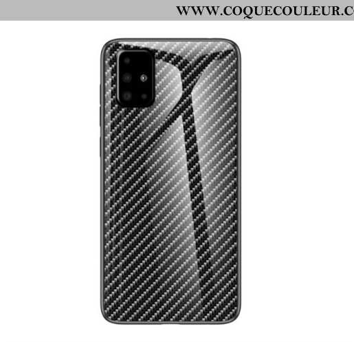 Housse Samsung Galaxy A51 Verre Tempérer Incassable, Étui Samsung Galaxy A51 Téléphone Portable Noir