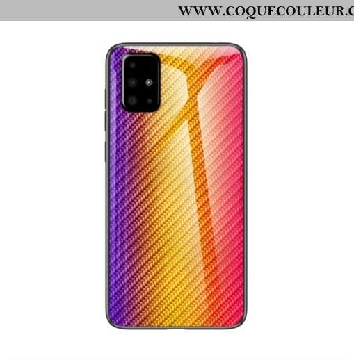 Housse Samsung Galaxy A51 Verre Tempérer Incassable, Étui Samsung Galaxy A51 Téléphone Portable Noir