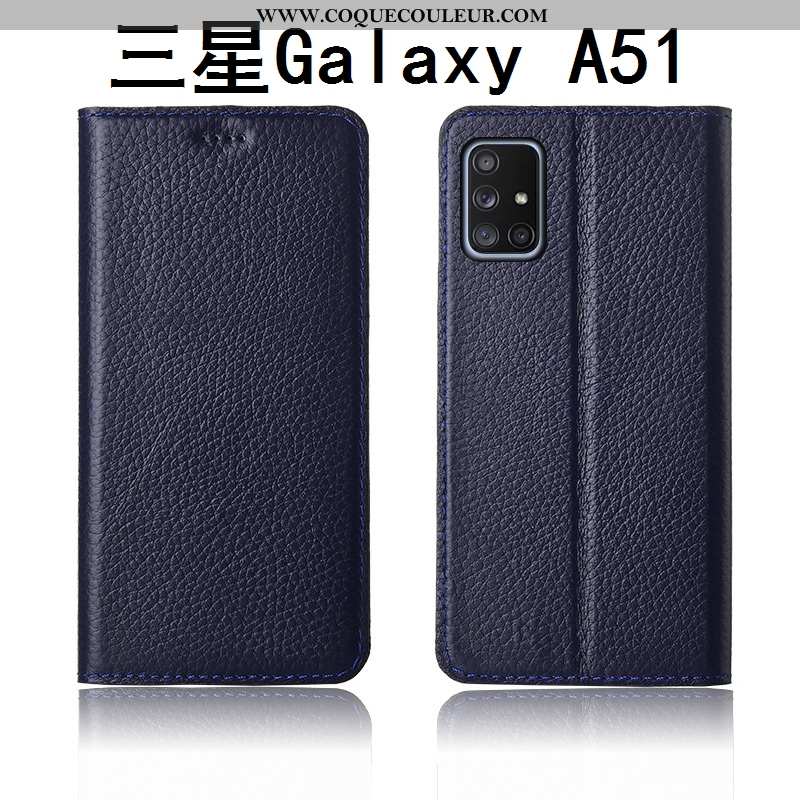 Étui Samsung Galaxy A51 Protection Étoile Coque, Coque Samsung Galaxy A51 Délavé En Daim Téléphone P