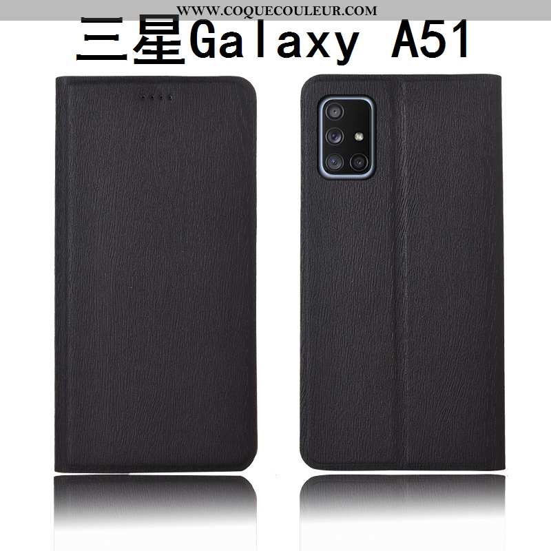 Coque Samsung Galaxy A51 Modèle Fleurie Clamshell Protection, Housse Samsung Galaxy A51 Silicone Étu