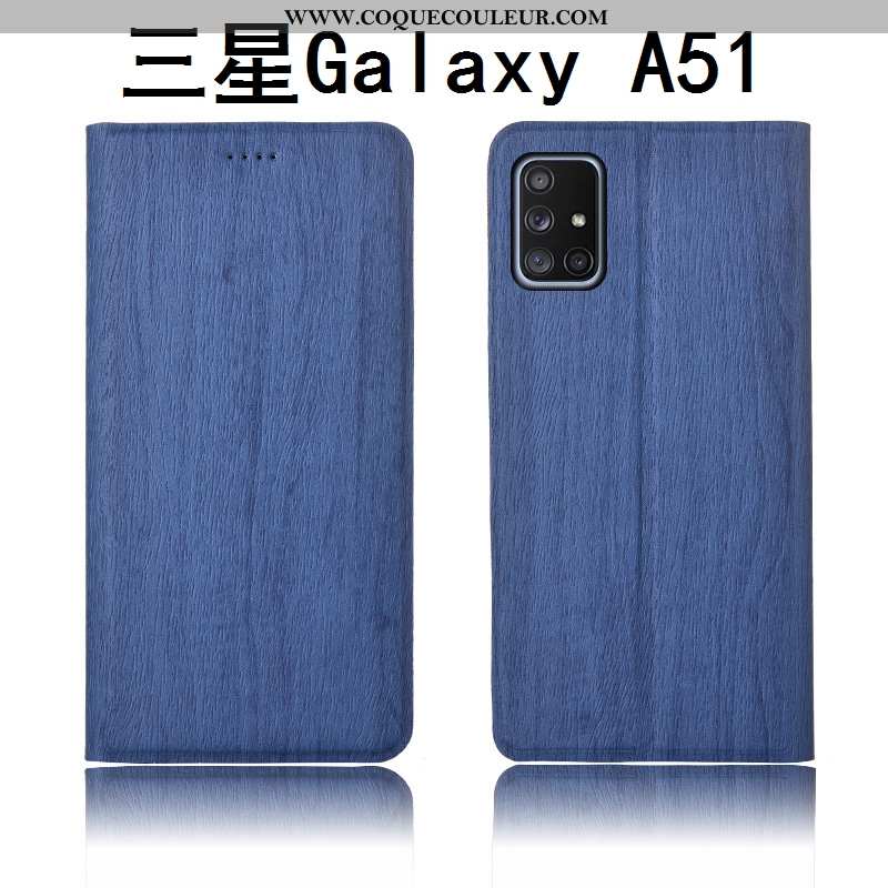 Coque Samsung Galaxy A51 Modèle Fleurie Clamshell Protection, Housse Samsung Galaxy A51 Silicone Étu