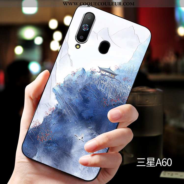 Coque Samsung Galaxy A60 Silicone Fluide Doux Étui, Housse Samsung Galaxy A60 Protection Tout Compri