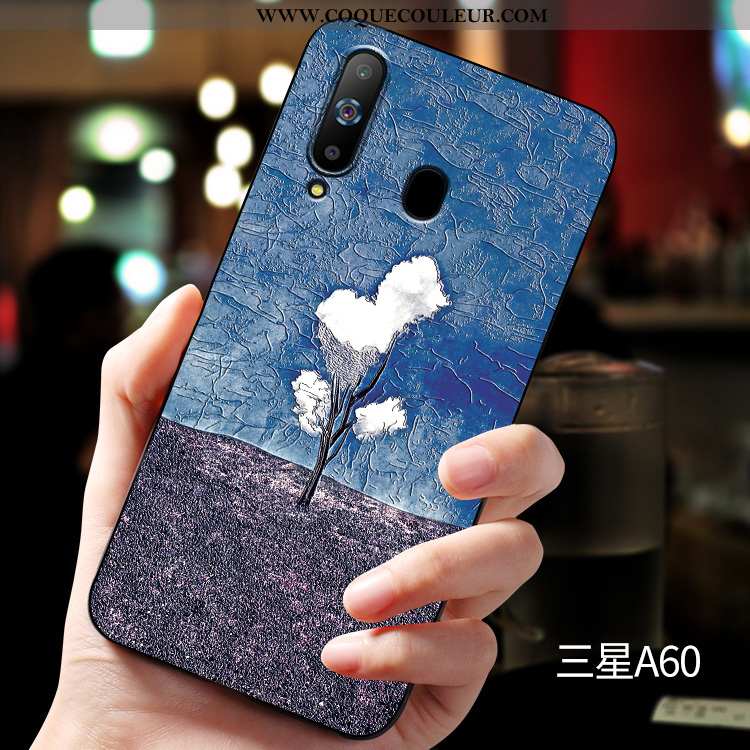 Coque Samsung Galaxy A60 Silicone Fluide Doux Étui, Housse Samsung Galaxy A60 Protection Tout Compri