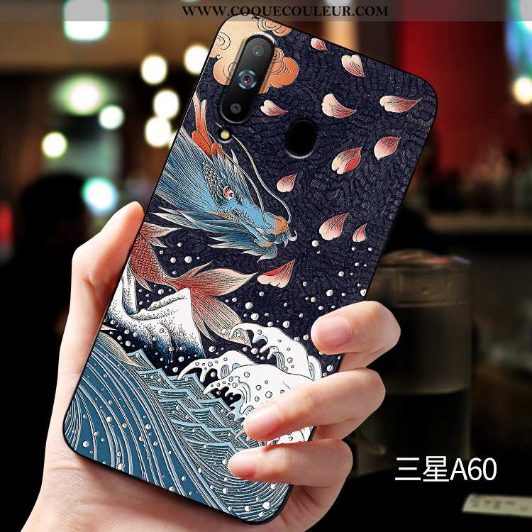 Coque Samsung Galaxy A60 Silicone Fluide Doux Étui, Housse Samsung Galaxy A60 Protection Tout Compri