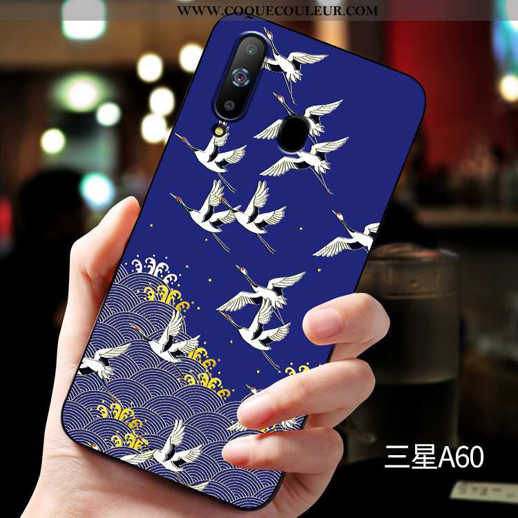 Coque Samsung Galaxy A60 Silicone Fluide Doux Étui, Housse Samsung Galaxy A60 Protection Tout Compri