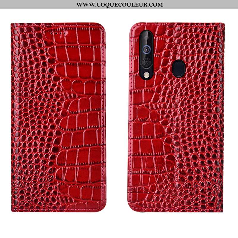 Étui Samsung Galaxy A60 Cuir Véritable Téléphone Portable Coque, Coque Samsung Galaxy A60 Cuir Étoil