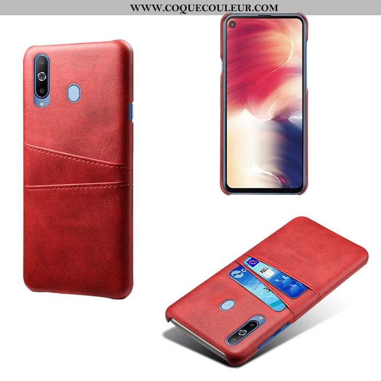 Housse Samsung Galaxy A60 Cuir Petit Téléphone Portable, Étui Samsung Galaxy A60 Modèle Fleurie Jaun