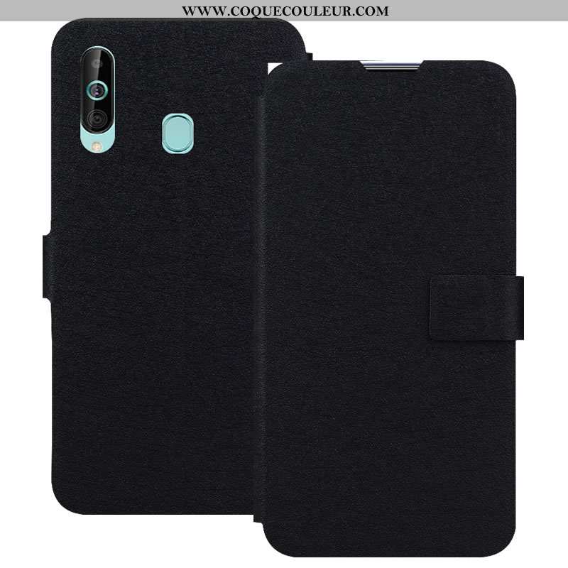 Coque Samsung Galaxy A60 Protection Bleu Housse, Housse Samsung Galaxy A60 Cuir Étoile