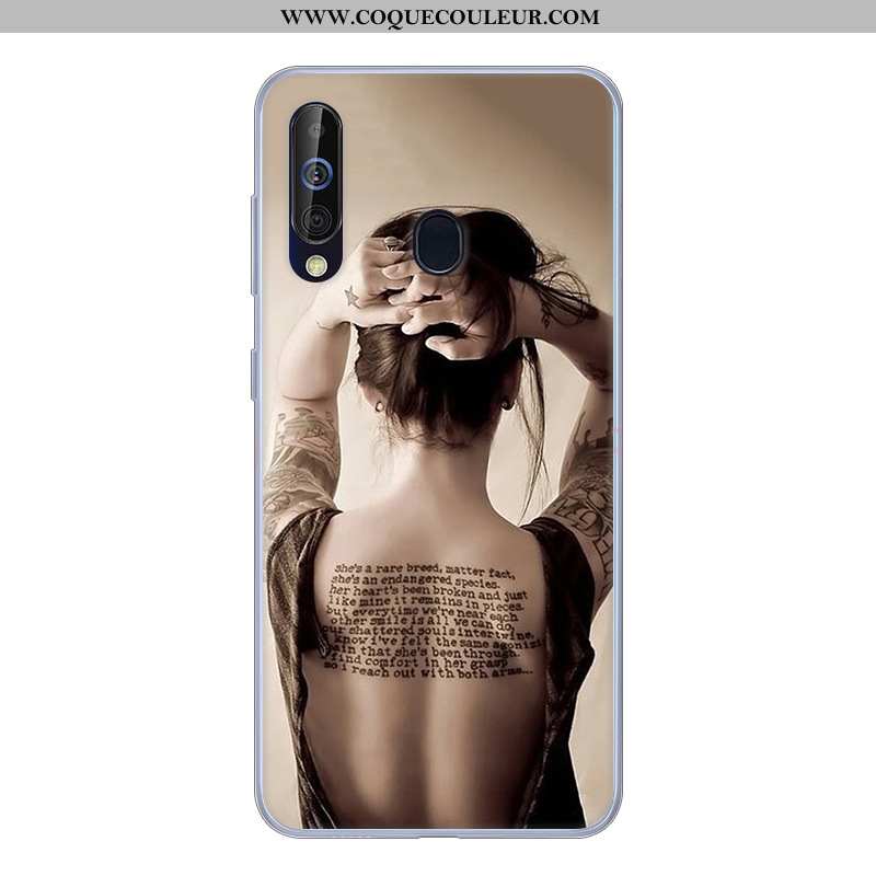 Housse Samsung Galaxy A60 Silicone Étoile Dessin Animé, Étui Samsung Galaxy A60 Protection Noir