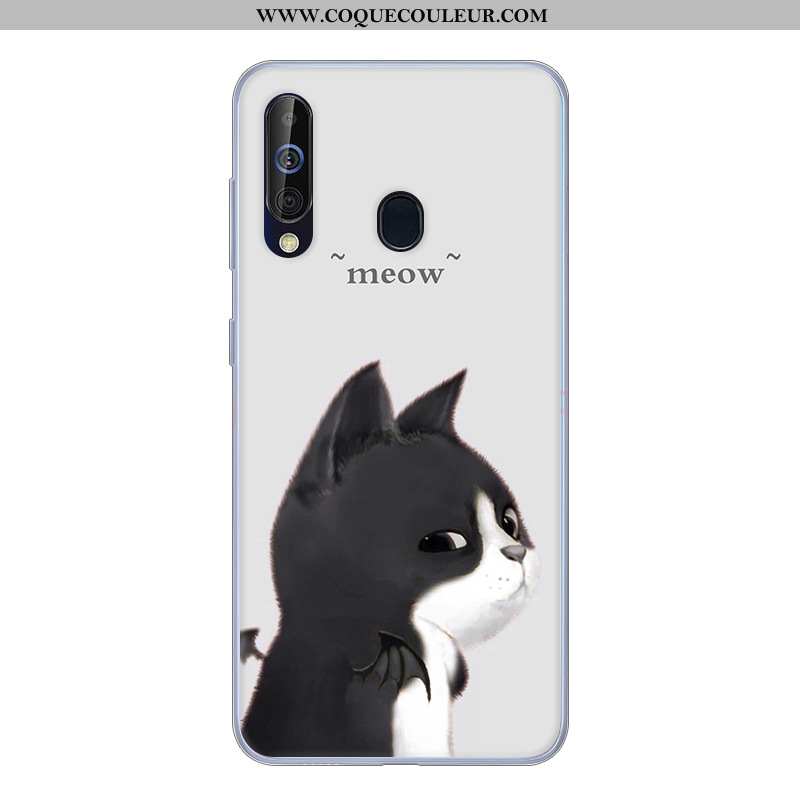 Housse Samsung Galaxy A60 Silicone Étoile Dessin Animé, Étui Samsung Galaxy A60 Protection Noir