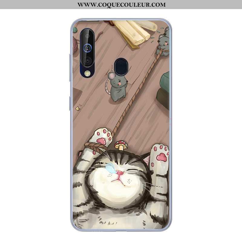 Housse Samsung Galaxy A60 Silicone Étoile Dessin Animé, Étui Samsung Galaxy A60 Protection Noir