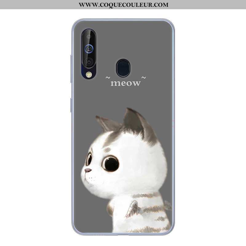 Housse Samsung Galaxy A60 Silicone Étoile Dessin Animé, Étui Samsung Galaxy A60 Protection Noir