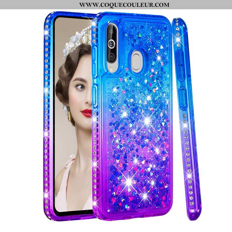 Étui Samsung Galaxy A60 Créatif Étoile Coque, Coque Samsung Galaxy A60 Incassable Bleu