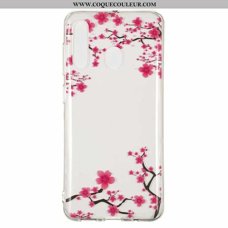 Housse Samsung Galaxy A60 Transparent Incassable Coque, Étui Samsung Galaxy A60 Dessin Animé Fluide 