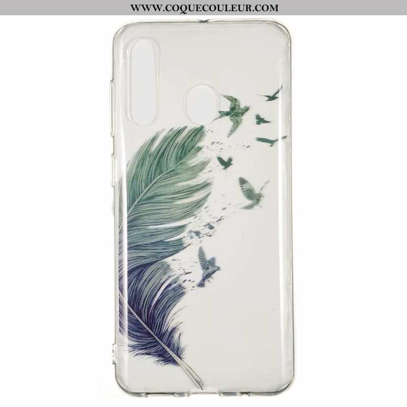 Housse Samsung Galaxy A60 Transparent Incassable Coque, Étui Samsung Galaxy A60 Dessin Animé Fluide 