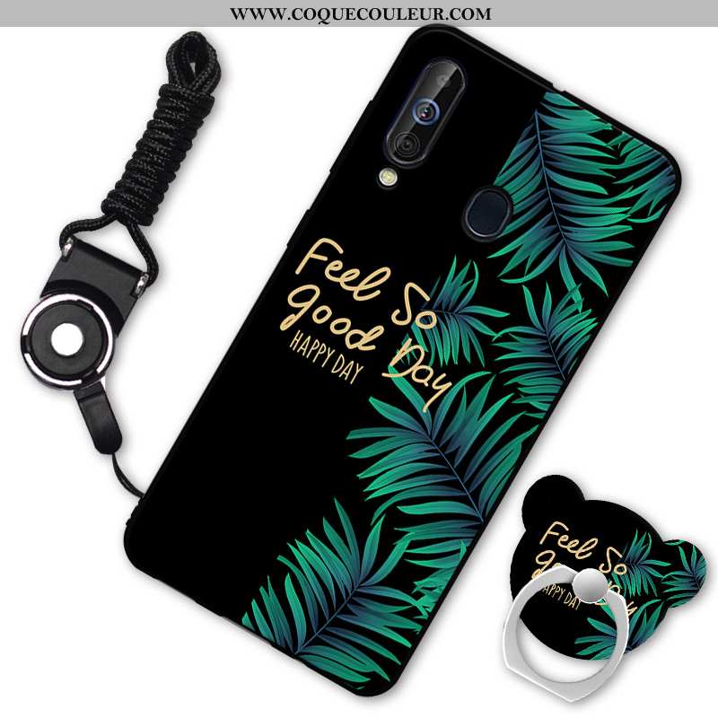 Coque Samsung Galaxy A60 Silicone Fluide Doux Tout Compris, Housse Samsung Galaxy A60 Protection Noi