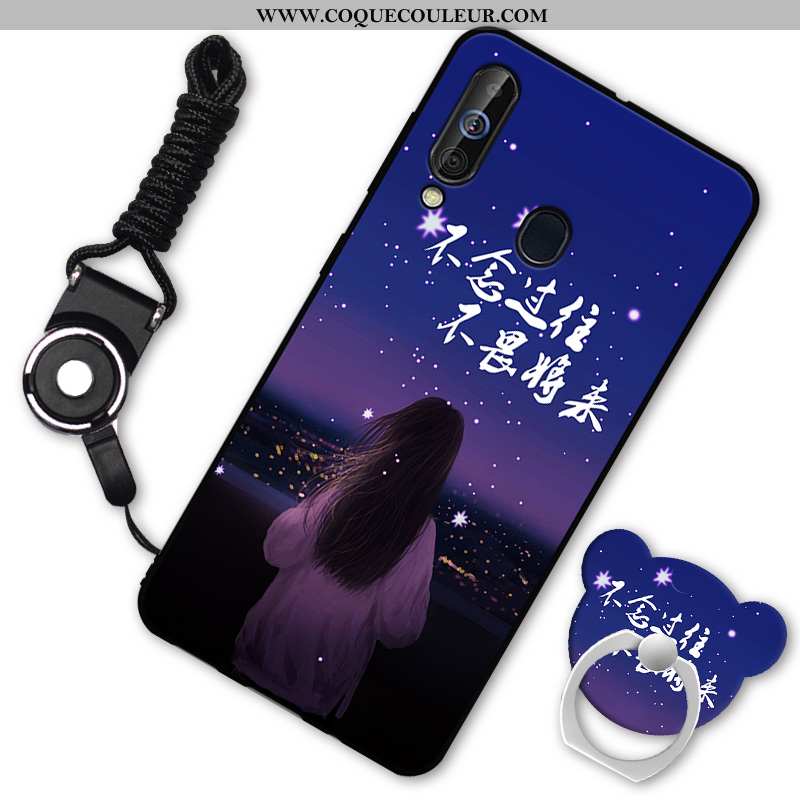 Coque Samsung Galaxy A60 Silicone Fluide Doux Tout Compris, Housse Samsung Galaxy A60 Protection Noi