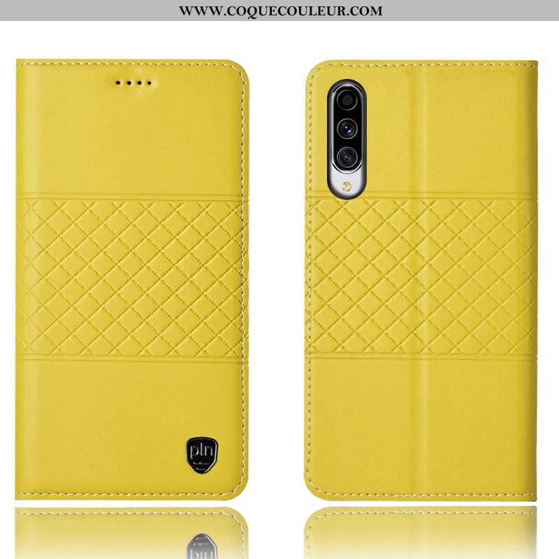 Coque Samsung Galaxy A70 Cuir Véritable Tout Compris Téléphone Portable, Housse Samsung Galaxy A70 P