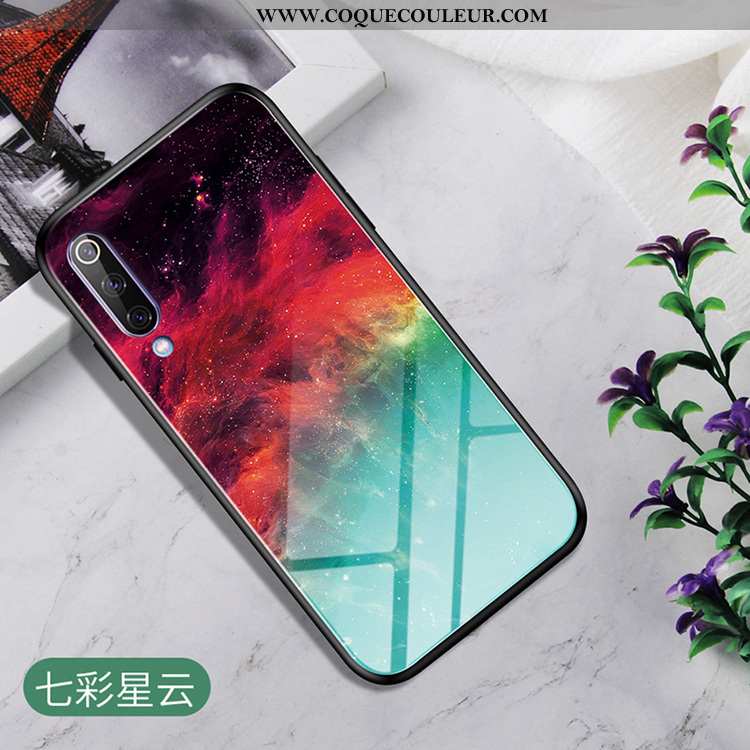 Étui Samsung Galaxy A70 Verre Tendance Protection, Coque Samsung Galaxy A70 Dessin Animé Nouveau Rou