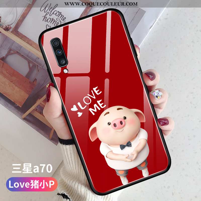 Housse Samsung Galaxy A70 Ornements Suspendus Petit Protection, Étui Samsung Galaxy A70 Personnalité