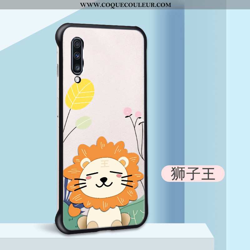 Étui Samsung Galaxy A70 Délavé En Daim Coque, Coque Samsung Galaxy A70 Personnalité Tendance Blanche