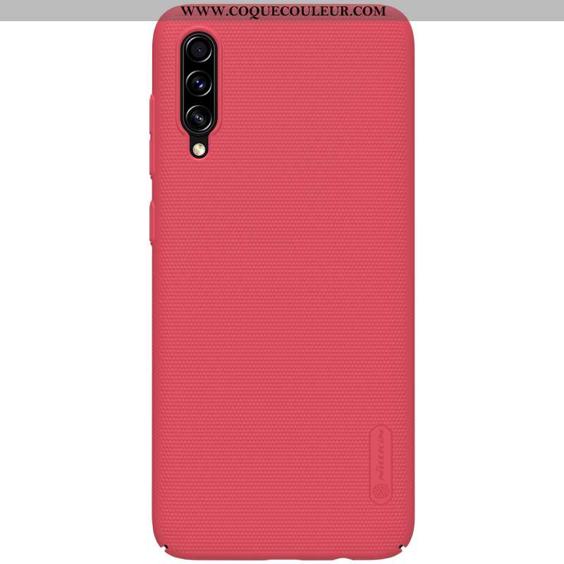 Coque Samsung Galaxy A70 Légère Bleu Délavé En Daim, Housse Samsung Galaxy A70 Protection Difficile