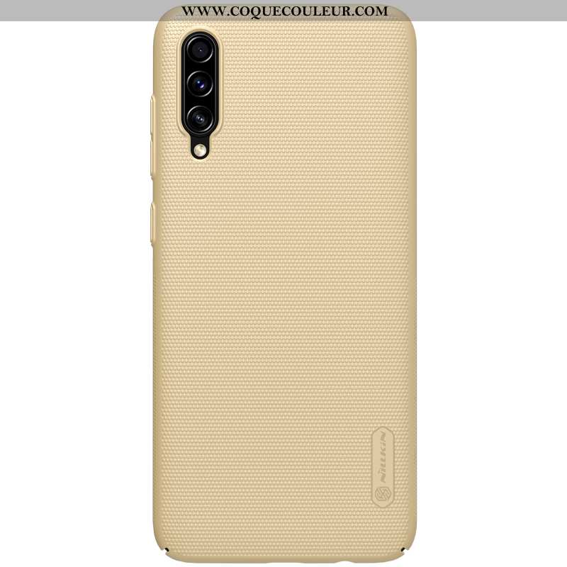 Coque Samsung Galaxy A70 Légère Bleu Délavé En Daim, Housse Samsung Galaxy A70 Protection Difficile