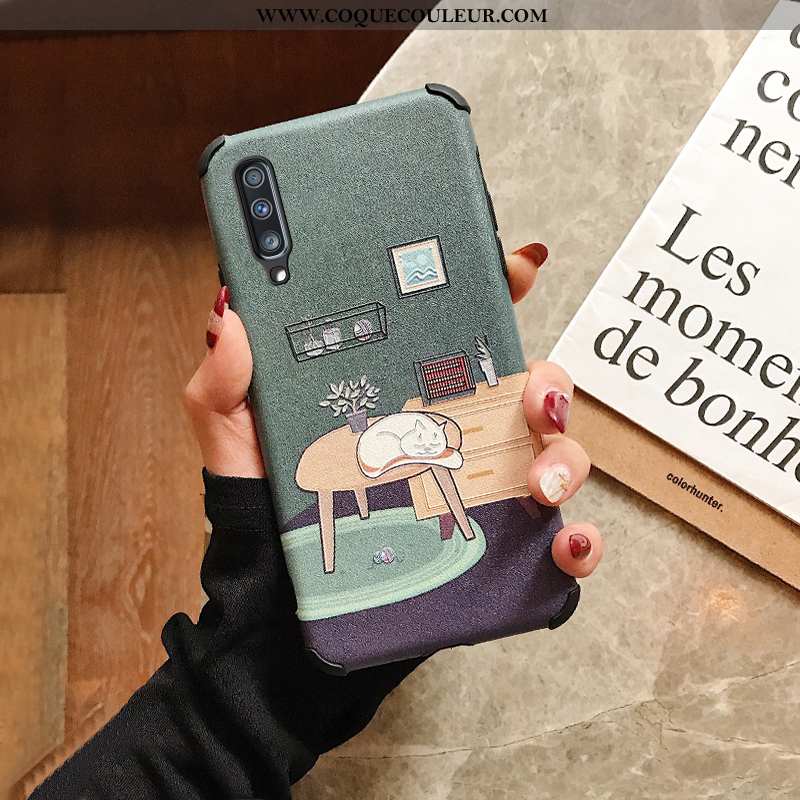 Housse Samsung Galaxy A70 Dessin Animé Fluide Doux Nouveau, Étui Samsung Galaxy A70 Légère Incassabl