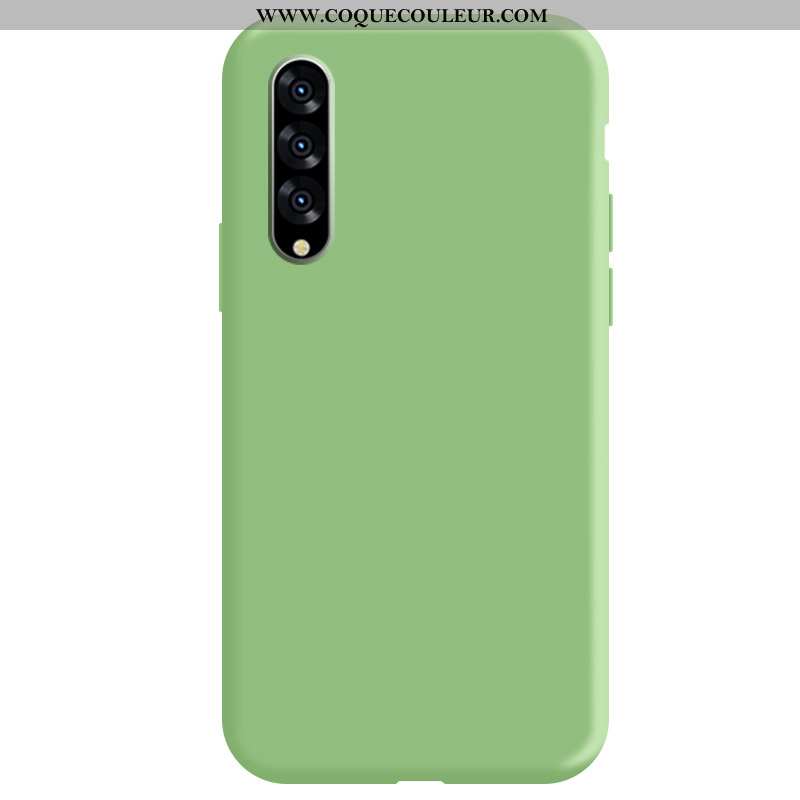 Housse Samsung Galaxy A70 Silicone Étoile Vert, Étui Samsung Galaxy A70 Fluide Doux Téléphone Portab