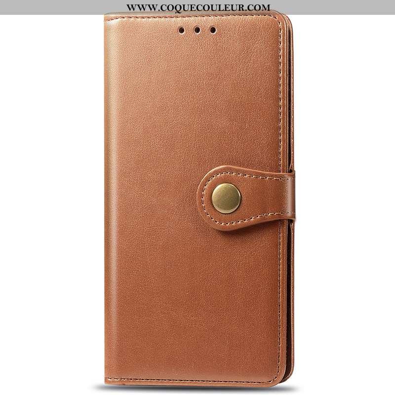 Étui Samsung Galaxy A70 Fluide Doux Téléphone Portable Étui, Coque Samsung Galaxy A70 Cuir Khaki