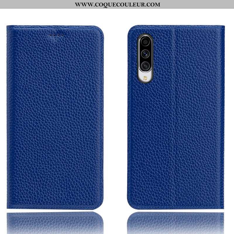 Housse Samsung Galaxy A70 Protection Tout Compris Étoile, Étui Samsung Galaxy A70 Cuir Véritable Mar