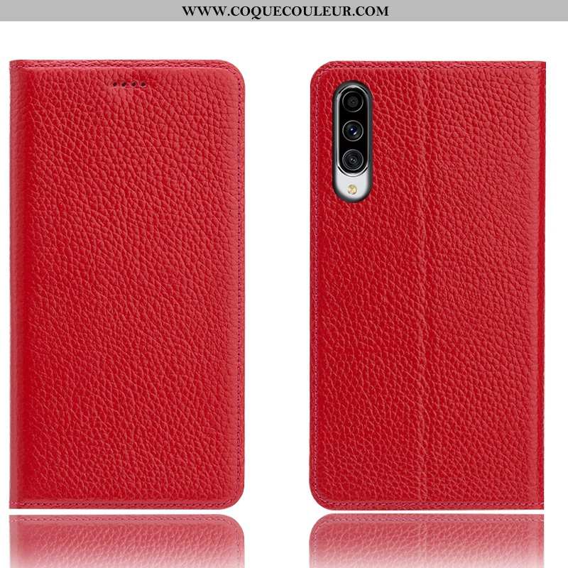 Housse Samsung Galaxy A70 Protection Tout Compris Étoile, Étui Samsung Galaxy A70 Cuir Véritable Mar