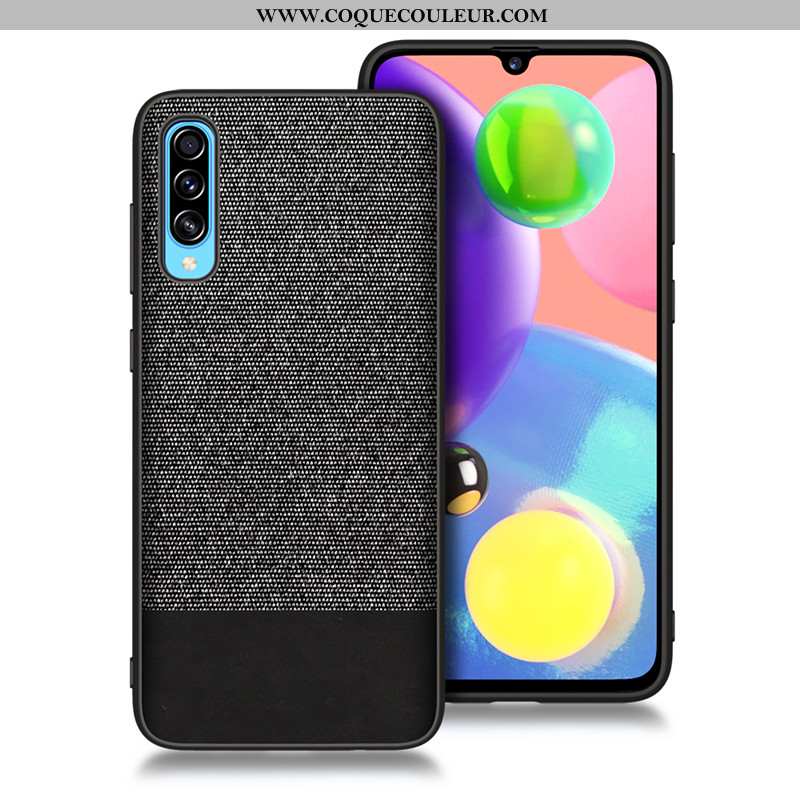 Housse Samsung Galaxy A70s Fluide Doux Bleu Difficile, Étui Samsung Galaxy A70s Silicone Coque