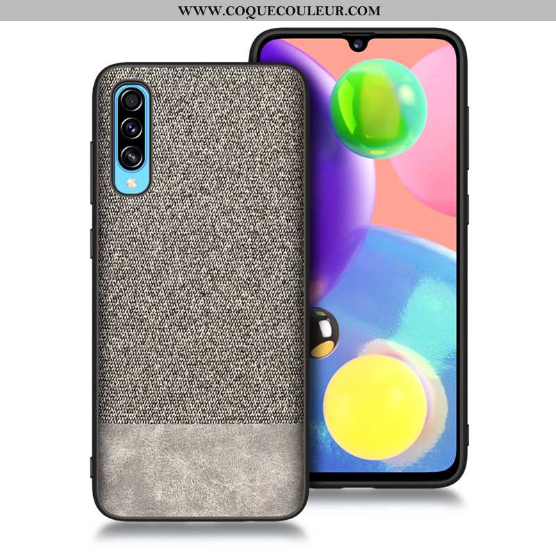 Housse Samsung Galaxy A70s Fluide Doux Bleu Difficile, Étui Samsung Galaxy A70s Silicone Coque