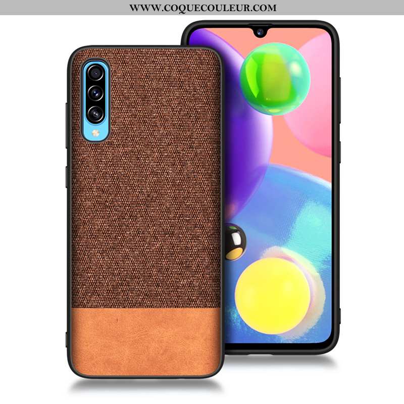 Housse Samsung Galaxy A70s Fluide Doux Bleu Difficile, Étui Samsung Galaxy A70s Silicone Coque