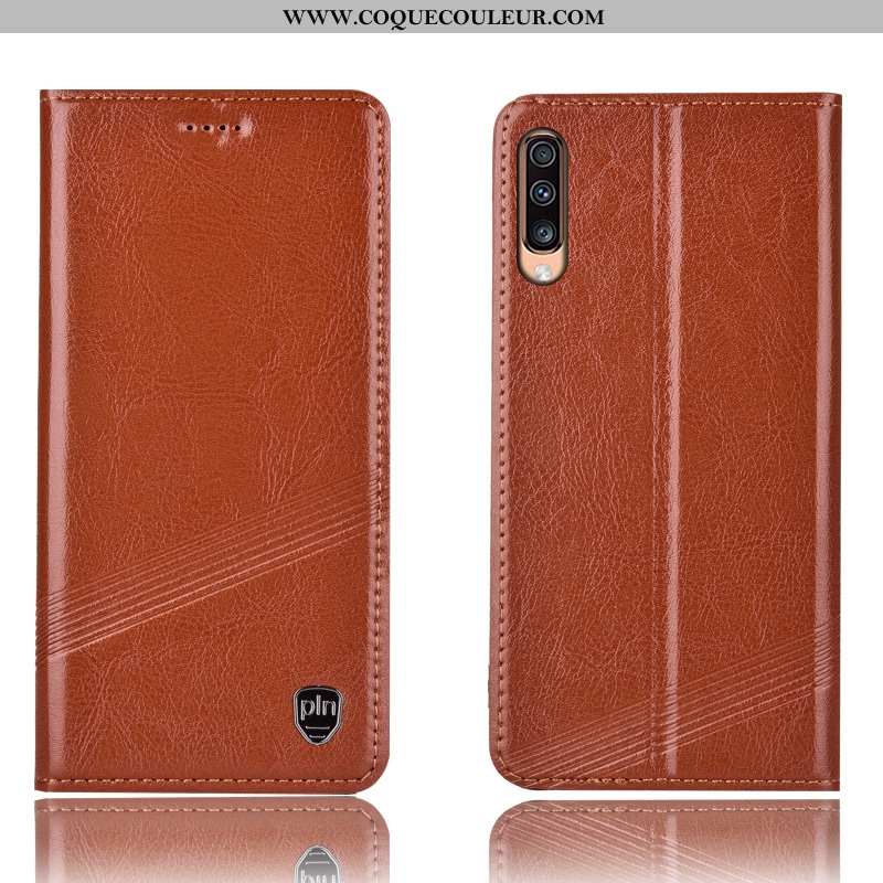 Étui Samsung Galaxy A70s Modèle Fleurie Cuir Véritable Incassable, Coque Samsung Galaxy A70s Protect