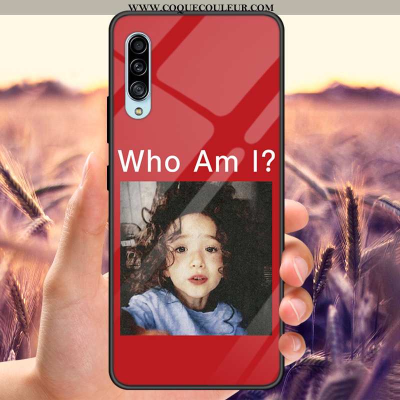 Étui Samsung Galaxy A70s Verre Net Rouge Tempérer, Coque Samsung Galaxy A70s Tout Compris Amoureux N