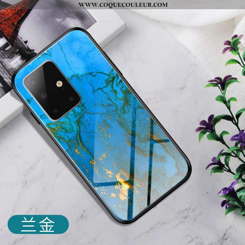 Coque Samsung Galaxy A71 Mode Difficile Miroir, Housse Samsung Galaxy A71 Protection Légère Bleu