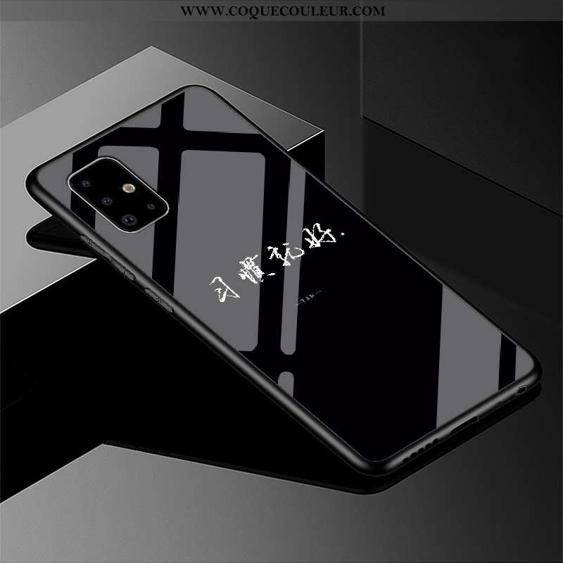 Étui Samsung Galaxy A71 Verre Incassable Téléphone Portable, Coque Samsung Galaxy A71 Protection Noi
