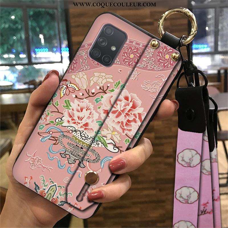 Coque Samsung Galaxy A71 Ornements Suspendus Style Chinois Coque, Housse Samsung Galaxy A71 Fluide D