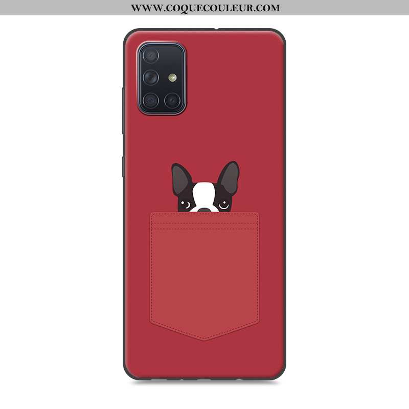 Étui Samsung Galaxy A71 Dessin Animé Étoile Étui, Coque Samsung Galaxy A71 Tendance Fluide Doux Gris