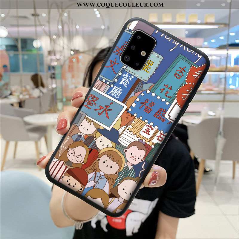 Housse Samsung Galaxy A71 Dessin Animé Rouge Incassable, Étui Samsung Galaxy A71 Fluide Doux Coque