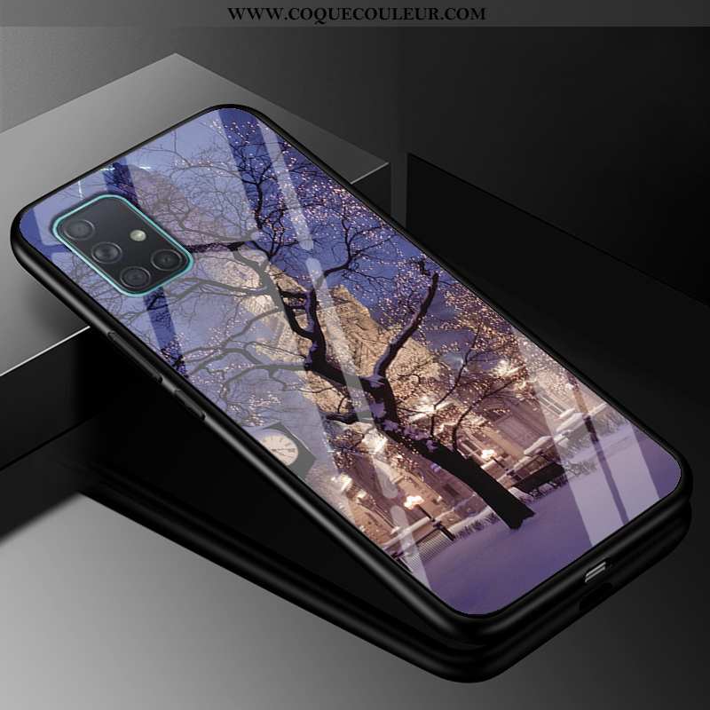 Étui Samsung Galaxy A71 Créatif Protection Violet, Coque Samsung Galaxy A71 Tendance Violet